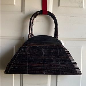 World Market Wooden Handbag.